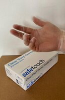 LARGE CLEAR VINYL GLOVES POWDER FREE