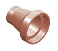 TRADITIONAL SALT GLAZE DRAIN 150x100mm TAPER REDUCER KRT1/1