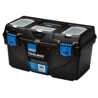 Draper Plastic Toolbox with Tote Tray, 22"