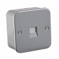 Metalclad 1 Gang Tel. Socket secondary