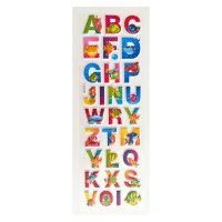 3D Stickers - Assorted Sea Life Alphabet (29 pieces)