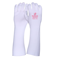 UCI Fingerless Dotted Palm Glove, White