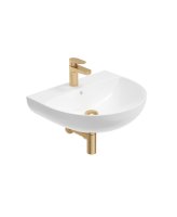 HORIZON ROUND 55CM AND BRUSHED GOLD BOTTLE TRAP