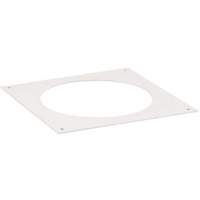 Afdekplaat PVC wit &Oslash; 125