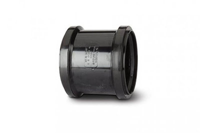 Soil 110mm Single Double Coupler Black