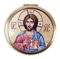 Gilt Pyx/ 2 1/8 inch/Teaching Christ   (88881)