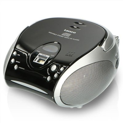 Lenco Portable Radio FM with CD Player - Black | SCD-24BLK