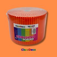 Corrugated Border - "Vibrance" Orange (15m) 