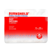 Steroplast Burnshield Digit Burn Dressing - 2.5cm x 50cm - Hydrogel Sterile Foam Bandage - Single-Use