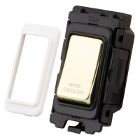 Polished Brass 20 Grid Module - WINE COOLER - 3050-050WC