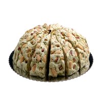 Pistachio flavoured handmade soft nougat cake - approx 4kg - 20 slices