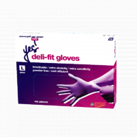 Deli-Fit gloves Clear Medium (Box 100)