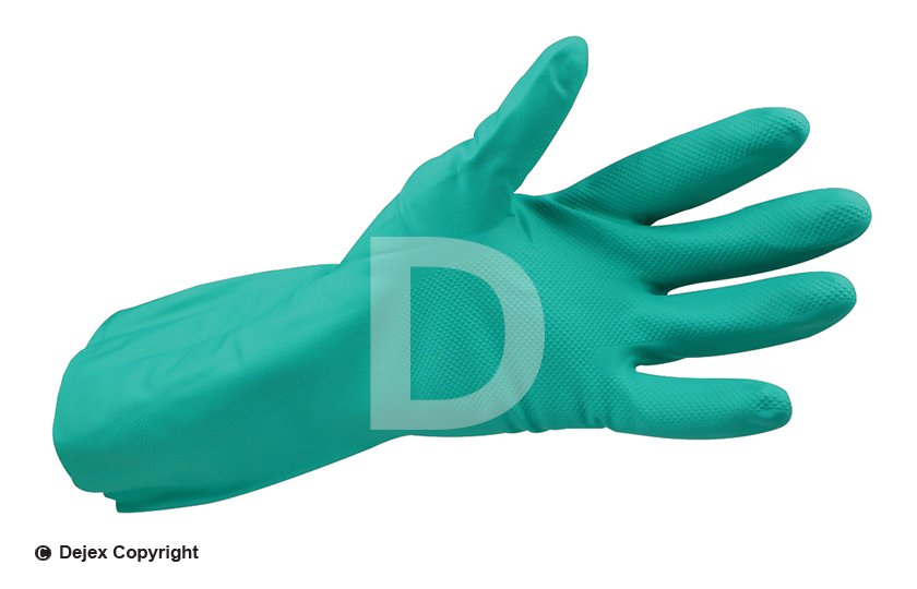 NITRILE GAUNTLET GLOVES SMALL 8