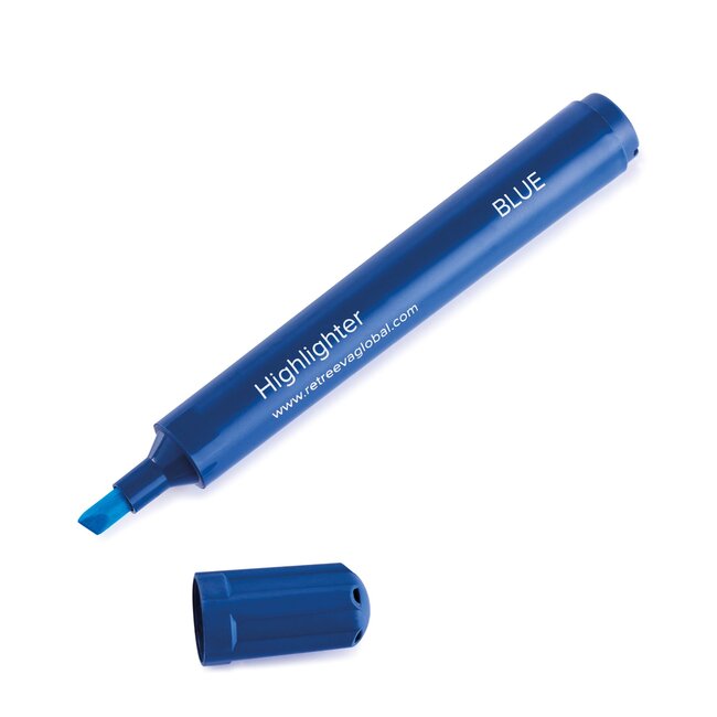 Metal Detectable Highlighters, Blue Ink Klipspringer