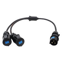 PCE Moulded Y Split - 4mm 32A 1PH Connectors