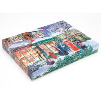 Chocolate shop design advent calendar - 24 choc 192 x 32.5 x 252mm x 10pcs