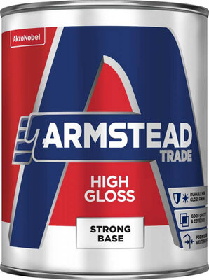 Armstead Trade High Gloss Strong Base 1L Paint 5218637