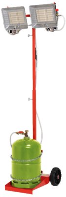 Kar met flesplaat en straler 2.3-9.2kW