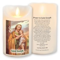 LED Candle/Scented Wax/Timer/St.Joseph   (86687)