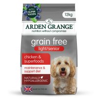 Arden Grange Adult Dog Grain Free Light/Senior Chicken & Superfoods 12kg