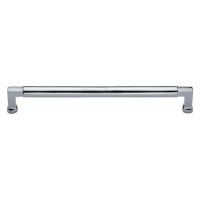 C0312 254-PC - Heritage Brass Cabinet Pull Bauhaus Design 254mm CTC - Polished Chrome Finish