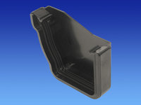 Wavin Stormline Stopend - External LH Black 8T841 T9841BK