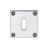 BAU1556-PC - Heritage Brass Keyhole Escutcheon Polished Chrome Finish