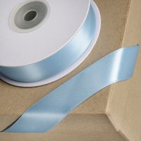 Double Sided Satin Ribbon Duck Egg Blue - 6mm x 25m