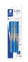 Staedtler Ballpoint Pens - Blue - 6 piece