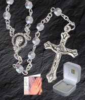 Glass Rosary - Colour: Crystal   (6337/CRY)