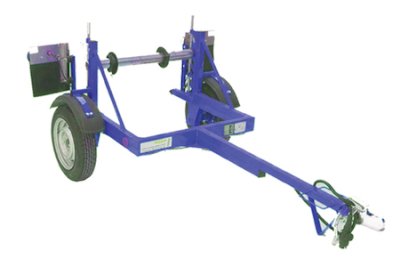 CABLE DRUM TRAILER S355 GALVANIZED Drums &Oslash; 750 to 1400 mm - Useful width : 0,83 m - Payload : 355kg