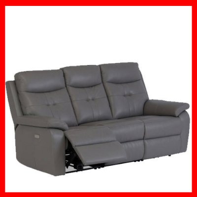 Sophia 3 Seater Recliner - Grey