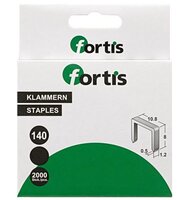 Fortis 8mm Heavy Duty Staples Box of 2000 Type 140