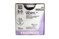 Johnson & Johnson 5/0 Vicryl Sutures - 75cm x 12 17mm, 3/8 Circle, tapercut - DMI Dental Supplies Ireland - Next Day Delivery