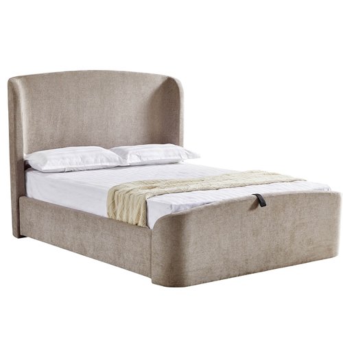 Blossom Gas Lift Ottoman Storage Bed - Beige 2