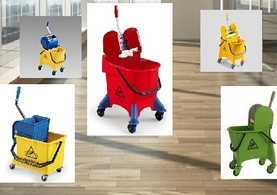 mop buckets with wringers
