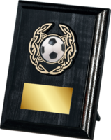 12.5cm Black Plaque with Celtic Trim