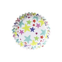 CUPCAKE CASES FOIL LINED -STAR BLAST STD.30PK