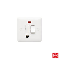 MK 1G 13A Swt Fused Con Unit + Neon & Flex - MB1070WHI