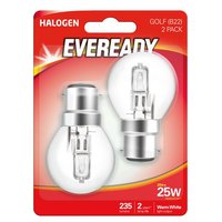 EVEREADY 20W (25W) B22 HALOGEN GOLF BALL LAMP
