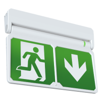 Ansell Adler Suspended Exit Sign White
