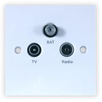 TV/Radio/Sat Wall Plate