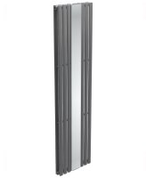 AMURA ELLIPTICAL TUBE MIRROR RADIATOR 1800 X 500 DOUBLE PANEL ANTHRACITE