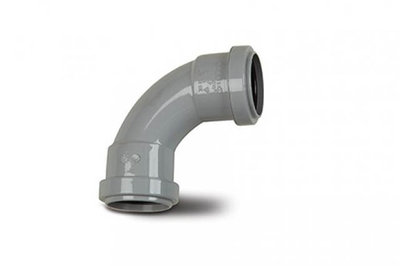 Polypipe WP14 40MMX92.5&deg; Swept Bend Grey
