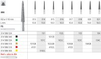 Intensiv SA Diamond Conical Torpedo - 6pk 898/016 - DMI Ireland's Leading Dental Supplier - Next Day Delivery