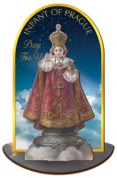 Wood Statuette/Leaflet/Child of Prague  (56014)