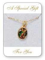 Necklet/Medal with Picture/Guardian Angel   (6771/GA)
