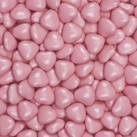 Small Chocolate Hearts Pink - 15mm