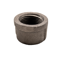 1" Cap, Black Pipe