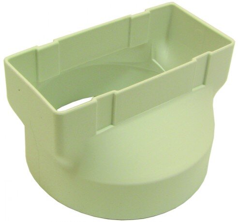 Bosch Tumble Dryer Rectangular To Round Vent Hose Adaptor 110mm to 100mm Genuine